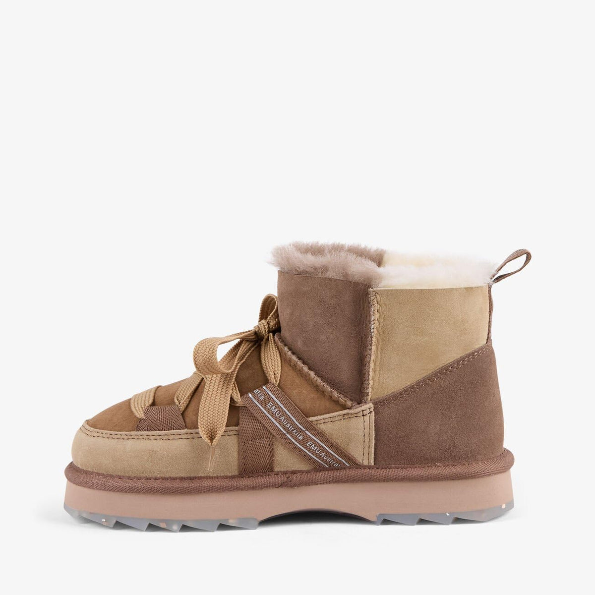 Australia - Womens Boot by EMU – 9, Mushroom, Model Blurred Micro Patchwork