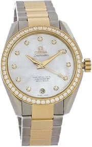 Omega Seamaster Aqua Terra Automatic Chronometer Diamond White Mother of Pearl Dial Watch 231.25.39.21.55.002