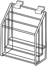 3 Compartment Brochure Holders for Slatwall, 55582