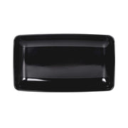 14" x 8" Black Rectangular Heavy-Duty Melamine Plastic Serving Platter by Elite Global Solutions – 14" x 8", 2.5 quarts, Melamine, Black, Model M85145-B