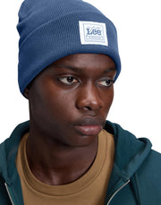 Men's Beanie Hat Workwear Beanie by Lee – Blue (Insignia Blue), Model LP75
