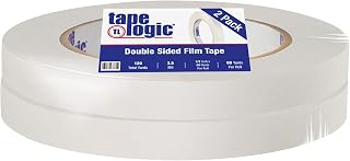 Aviditi Tape Logic Multipurpose Double Sided Film Tape, 1/2 Inch x 60 Yards - for General Purpose Mounting, Splicing, Crafts and Office Use (2 Rolls)
