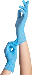 Extended-Cuff Ambitex Nitrile Gloves CD-N8201, Blue, 8 mil, Powder-Free, 25 Pairs
