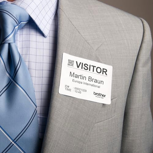 Brother Name Badge Labels (86 x 60 mm) / Classic / Black Laser & Inkjet Printer Labels