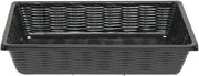 Marco Produce Baskets with Drainage Holes Rectangular Black ABS - 12'L x 16"W x 3 1/4"H