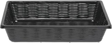 Marco Produce Baskets with Drainage Holes Rectangular Black ABS - 12'L x 16"W x 3 1/4"H