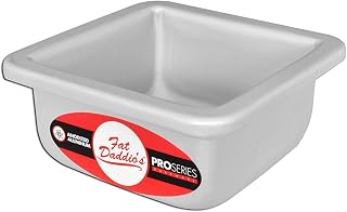 Fat Daddio's Square Cake Pan Solid Bottom 4"x4"x2"