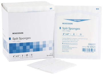 I.V. / Drain Split Dressing Medi-Pak Performance Plus 4 X 4 Square Sterile (#16 by McKesson – 4 X 4, Pack of 50, Model 9644241