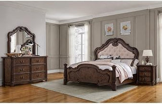 Nicole Ornate 4-Piece Bedroom Set, Queen