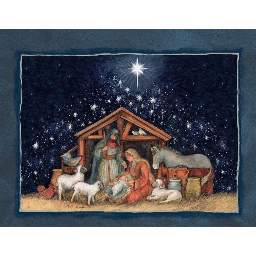 Nativity Assorted Christmas Cards by Susan Winget by Lang – 5.375" x 6.875", Paper, Multi, Model 1008105