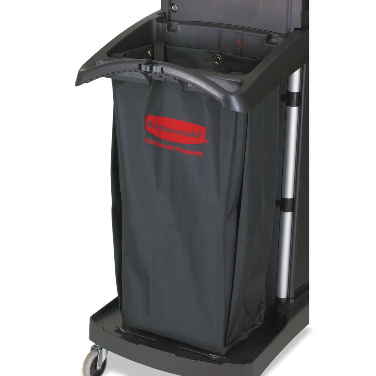 Cleaning Cart Bag 30-Gallon Yellow Collecting Refuse or Laundry Items Janitorial and Housekeeping Carts Zippered Front by Rubbermaid Commercial Products – 30 Gallon, Model 1966888