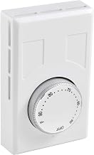 Global Industrial Heat Only Thermostat, Line Voltage, Double Pole, with Off Position