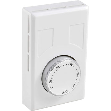 Heat Only Thermostat by Global Industrial – White, Model PT-028