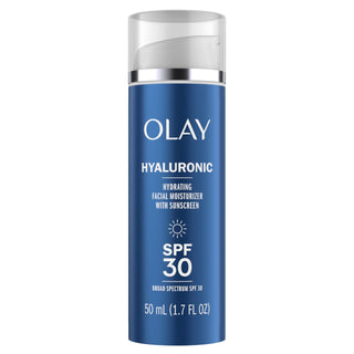 Hyaluronic SPF 30 Hydrating Moisturizer with Sunscreen by Olay – 1.7 Fl Oz (Pack of 1), White, Model 4cdde4d6-544f-441e-838a-70c3384c2adf