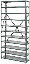 Global Industrial Open Style Steel Shelf with 11 Shelves, 36" Wx12 Dx73 H