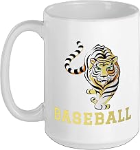 Bloomfield High School Bengals Baseball Ceramic Mug, White, 15oz