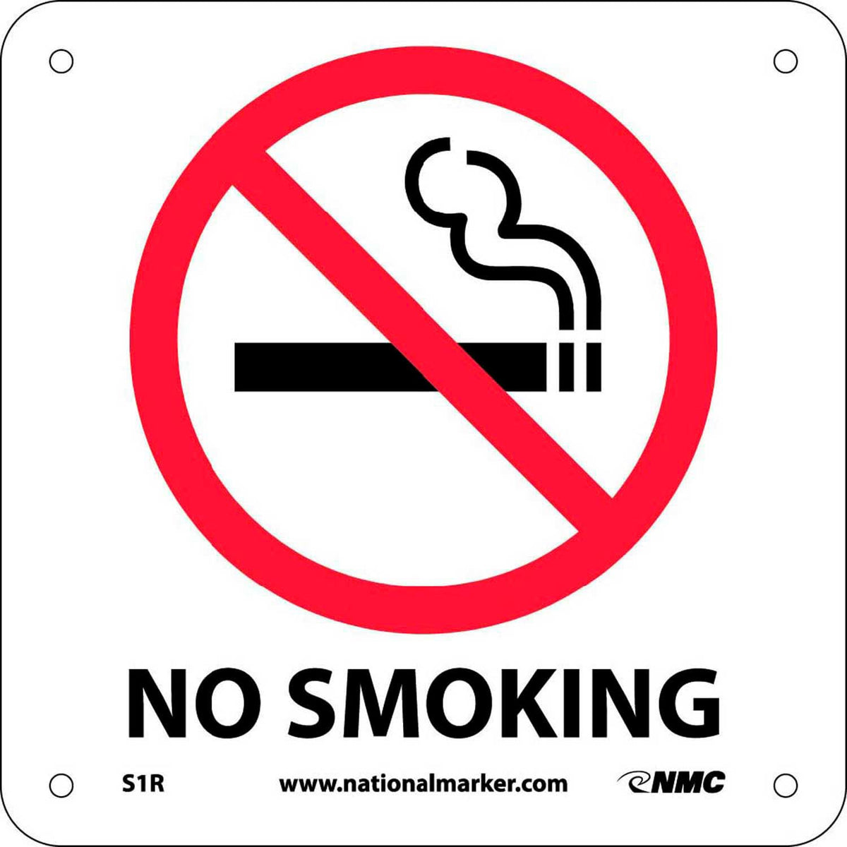 Graphic Facility Signs - No Smoking - Plastic 7x by National Marker – Plastic, Model S1R