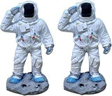 VICASKY 2pcs Creative Resin Astronaut Statue for Desktop Home Decor White | Detailed Workmanship, Unique Spaceman Shape, Table Display Accent, Decorative Accent for Office Desk and Room