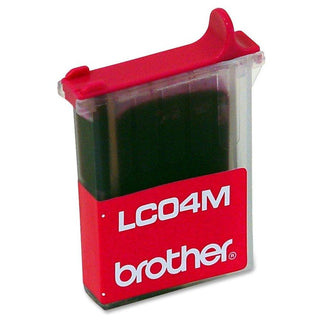 Magenta Inkjet Cartridge - Retail Packaging by Brother – Cyan, Magenta, Yellow, Model LC04M