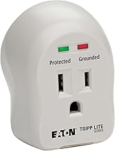 Eaton Tripp Lite SPIKECUBE Single Outlet Surge Protector Power Strip, 600 Joule Rating, Diagnostic LEDs, Portable Direct Plug-in Outlet Extender, Lifetime Manufacturer's Guarantee & $5,000 Insurance