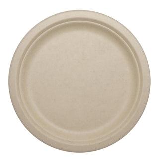 World Centric 9" Compostable Plates - Case of 1000 - Plant Fiber with no Added PFAS - PL-SC-U9-LFP