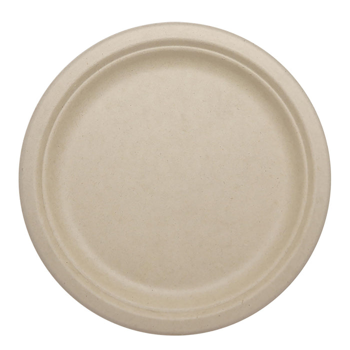 World Centric 9" Compostable Plates - Case of 1000 - Plant Fiber with no Added PFAS - PL-SC-U9-LFP