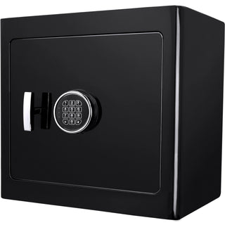 White Keypad Dark Interior Jewelry Safe by Barska – 1.01 cubic_feet, Alloy Steel, Black, Model AX12732
