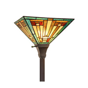 CH3T118GM12-TF1 Torchiere Floor Lamp by Chloe Lighting – exact color of each glass piece may vary due to each piece being hand crafted