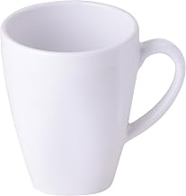 Yanco NS-9110W Nessico Mug, 10 oz Capacity, 3.25" Diameter, 4" Height, Melamine, White Color, Pack of 24