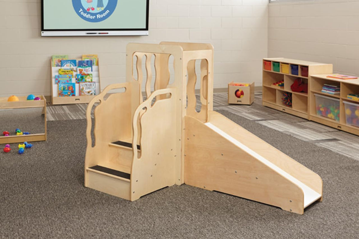 Mini Loft by Jonti-Craft – 44" High X 64" Wide X 37.5" Deep, Wood, Natural Wood, Model 9758JC