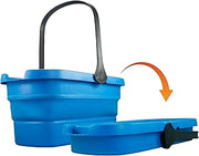 Professional 3-Gallon Collapsible Bucket by UNGER – 3-Gallon Bucket, 3.0 gallons, Plastic, Blue/Black, Model 978940