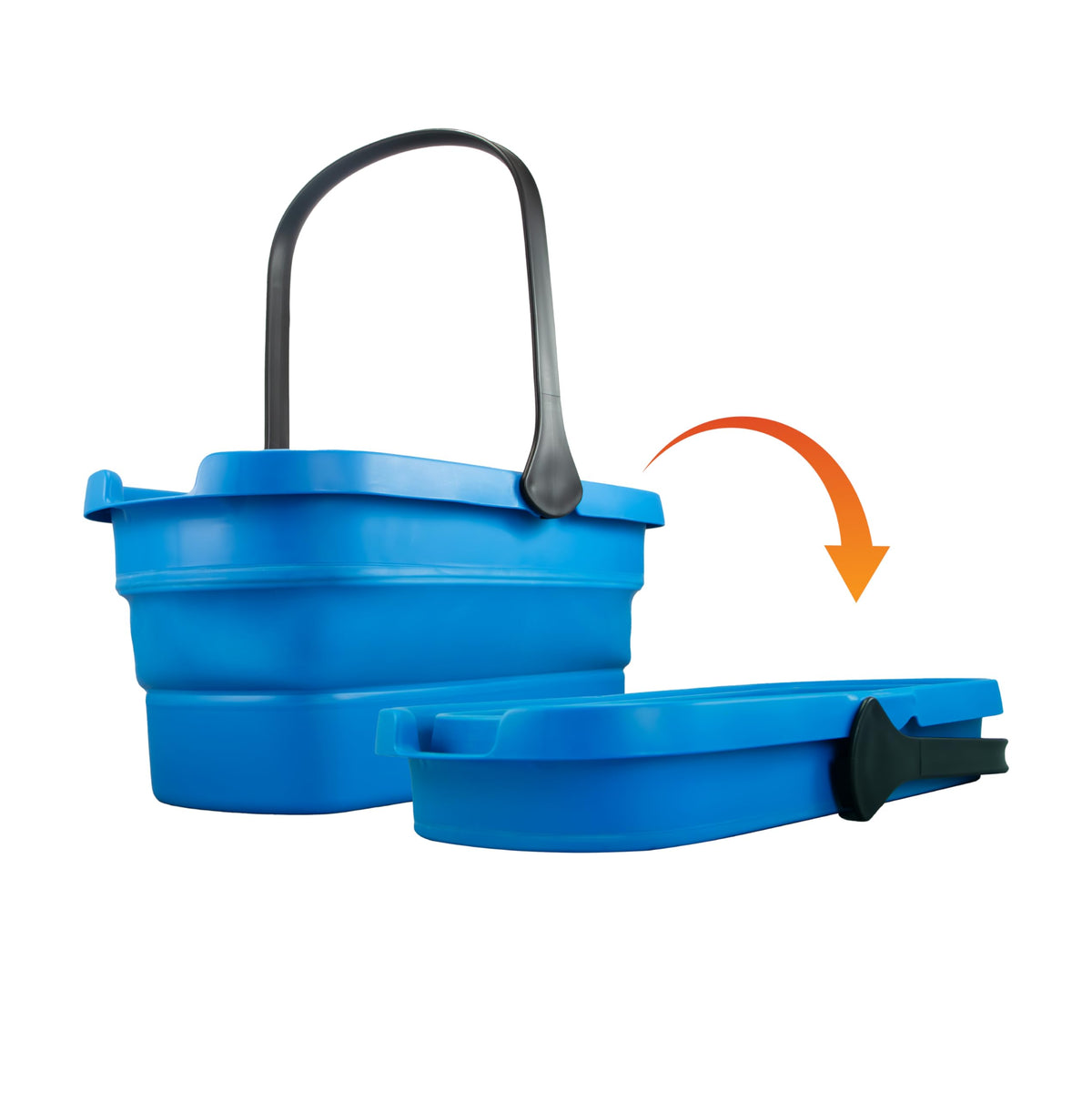 Professional 3-Gallon Collapsible Bucket by UNGER – 3-Gallon Bucket, 3.0 gallons, Plastic, Blue/Black, Model 978940