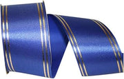 Reliant Ribbon 5503-050-40K Quad Stripe Ribbon, 2-1/2 Inch X 50 Yards, Royal