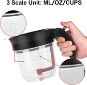 GameXcel Fat Separator, 4 Cup 32 Ounce Capacity with Bottom Release, Version A