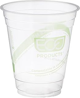 Eco-Products ECOEPCC12GSPK GreenStripe Cold Cups, Compostable Plastic PLA (Pack of 50)