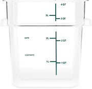 Carlisle FoodService Products 6 / Clear / 4 Quart Container Container Sets