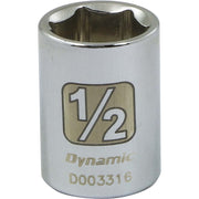 Tools 1/4" Drive 6 Point Sae by Dynamic – 5/16-Inch, Metal, Chrome Finish, Model D003310