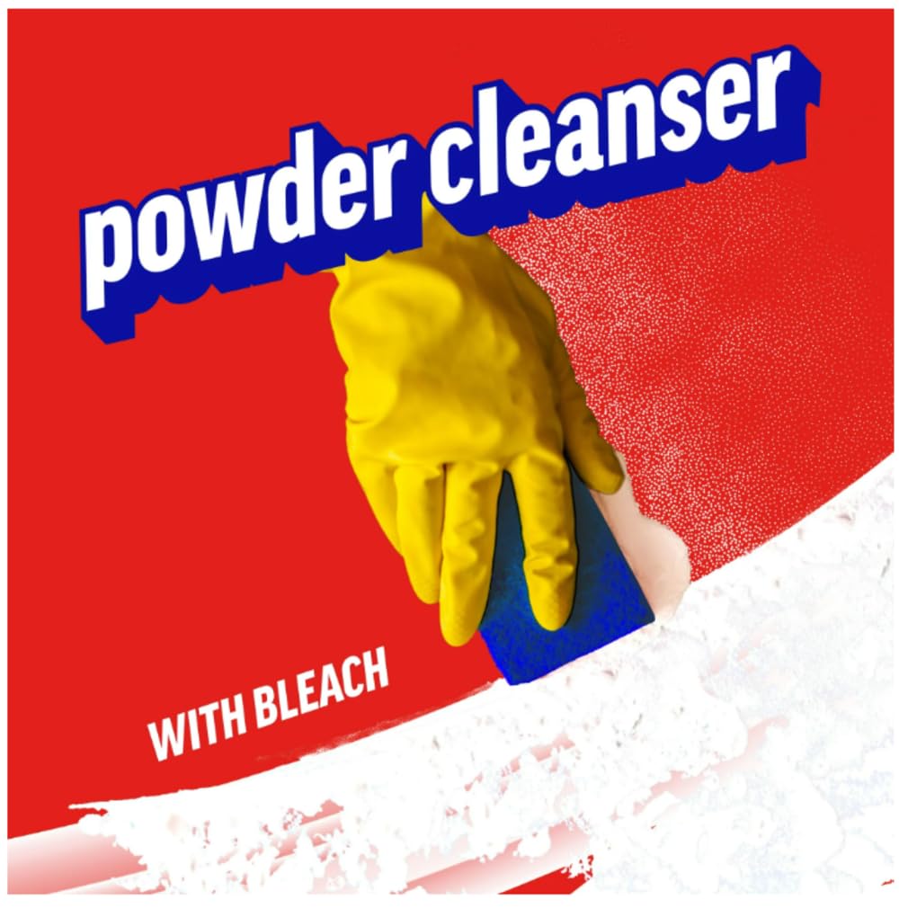 Powder Cleanser With Bleach by Ajax – 14 Ounce (Pack of 1), Pack of 24, Model 000-35000-95360-5
