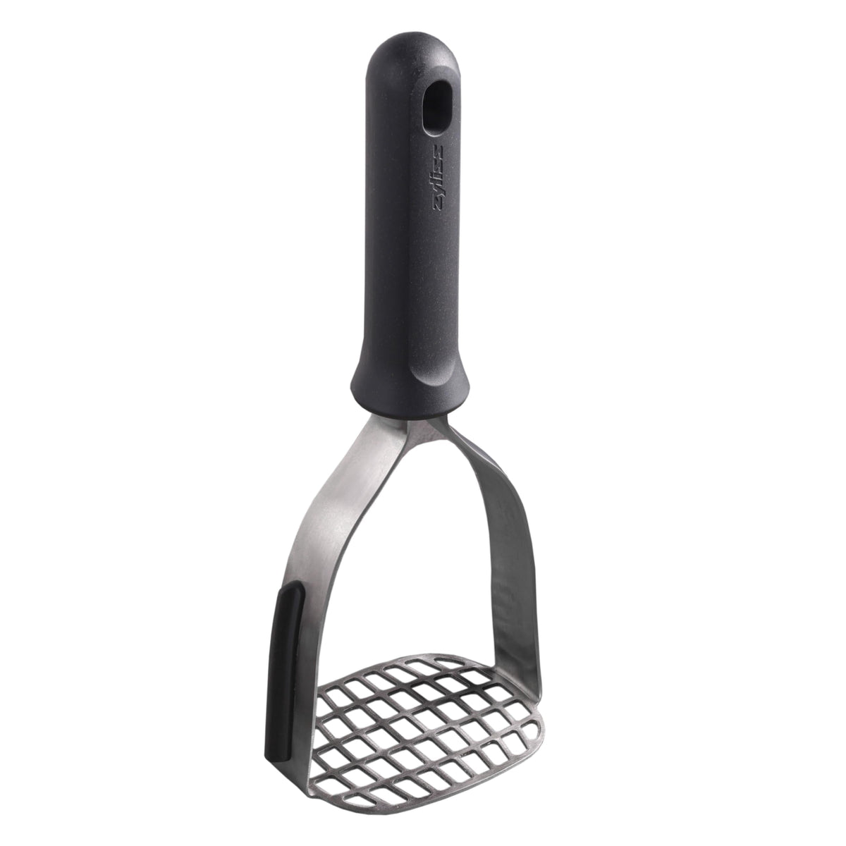 Zyliss Potato Masher, Stainless Steel Head, Gray Wheat Straw Handle