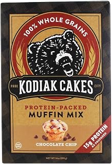 Kodiak Cakes Protein-Packed Muffin Mix Chocolate Chip - 14 Oz. (Pack of 2)