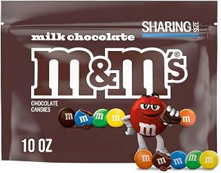 Milk Chocolate Candy Sharing Size Bag, 10 oz | M&M'S milk chocolate candy for snacking; sharing size candy bag for home, pantry, office, movie snacks, desserts
