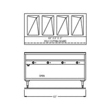 63" 240V Electric Sealed Well Hot Food Table by Randell – Model 3614-240
