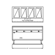 63" 120V Electric Sealed Well Hot Food Table by Randell – Model 3614-120