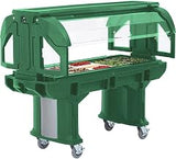 Cambro VBR6519 6' Versa Food Bar with Standard Casters Green Case of 1