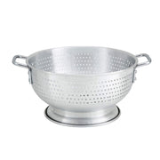 Winco ALO-11BH Aluminum Colander with Base – 11-Quart,Medium