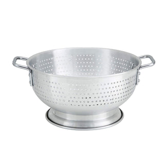 Winco ALO-11BH Aluminum Colander with Base – 11-Quart,Medium