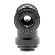 Union Tee 1/4" OD Tube 10 Pack by John Guest – Acetal Copolymer, Black, Pack of 10, Model 4-PP0208E
