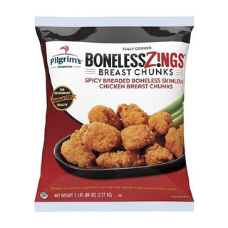 Fully Cooked Boneless Spicy Breaded Chicken Chunks by Pierce Chicken – Commercial Grade