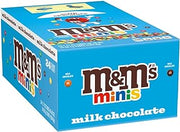M&M's Milk Chocolate MINIS Candy Tube 1.77-Ounce 24-Count | Snacking made easy, milk chocolate candy tube, MINIS Size, 1.77-Ounce, 24-Count, candy mini, chocolate candy