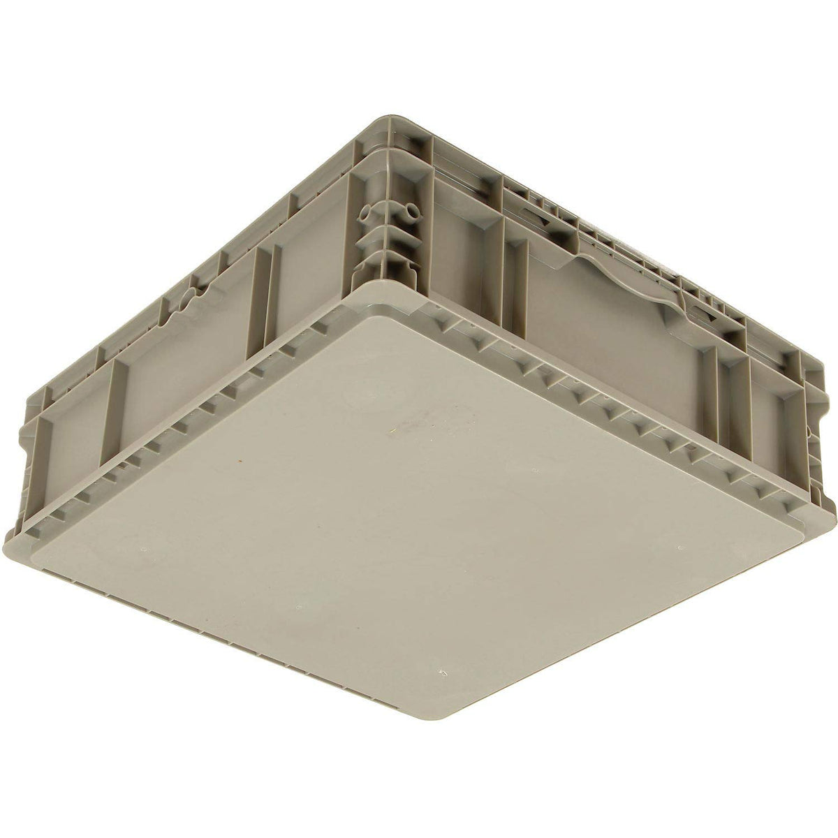 Global Industrial Straight Wall Container Solid Gray by Monoflo – Plastic, Gray, Model 270290